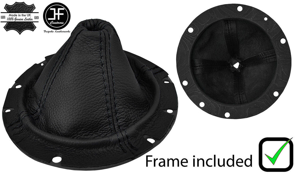 BLACK STITCH LEATHER MANUAL GEAR GAITER+PLASTIC FRAME FOR DODGE VIPER 2003-2006