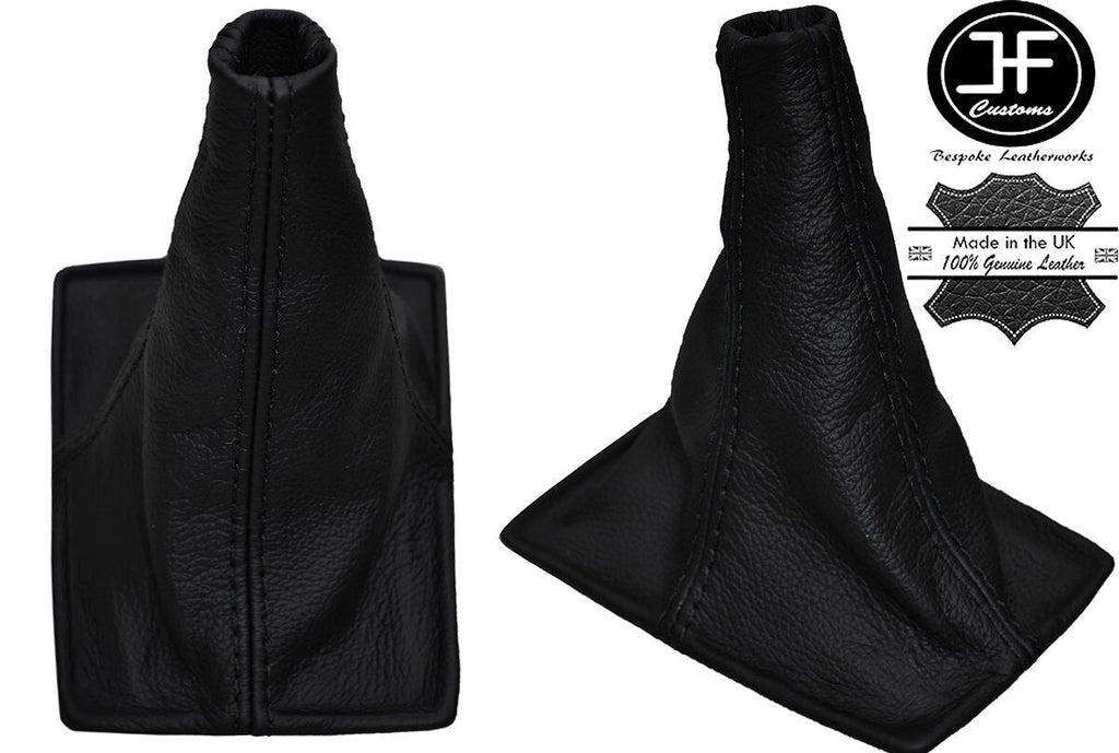 BLACK STITCHING REAL LEATHER GEAR GAITER FITS TOYOTA CELICA 1994-1998 CUSTOM NEW