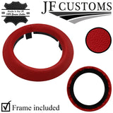 D RED LEATHER SMG AUTOMATIC GEAR SURROUND TRIMS FOR BMW E46 99-05 CUSTOM NEW