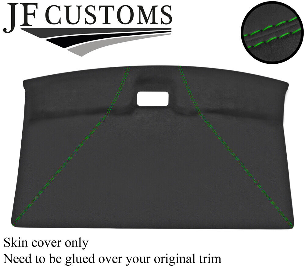 GREEN STITCH FRONT ROOF HEADLINING DARK GREY LUXE COVER FOR VW T4 TRANSPORTER