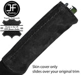 BLACK STITCHING REAL SUEDE HANDBRAKE HANDLE COVER FITS ALFA ROMEO GT 2003-2010