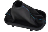 FITS BMW Z4 E85 E86 AUTOMATIC GEAR GAITER blue stitching CUSTOM NEW MADE IN UK