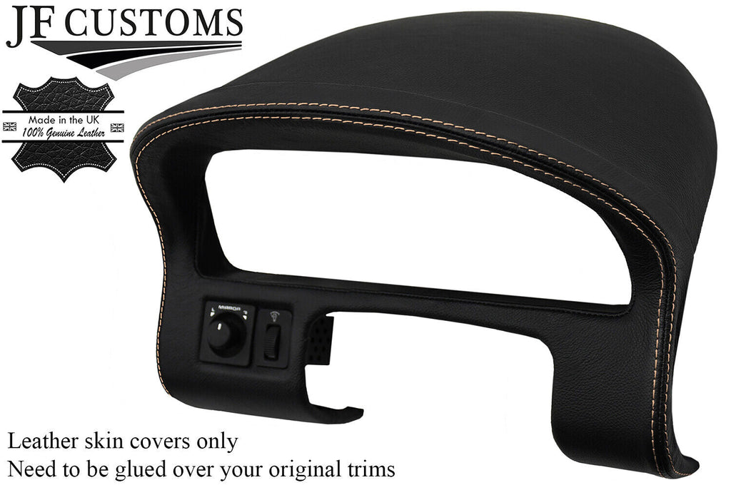 CREAM STITCH LEATHER SPEEDO + DASH COWL HOOD COVER FITS MG MGF MG TF 95-05