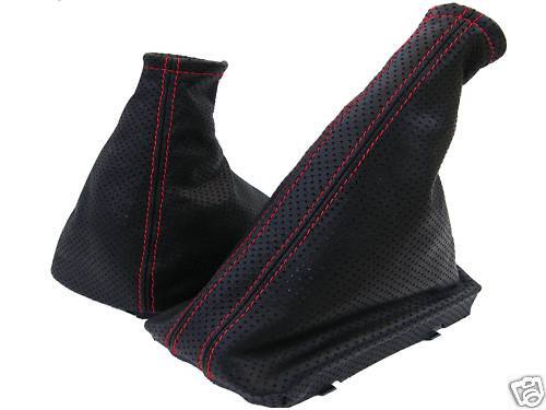 FITS VAUXHALL OPEL TIGRA PERFORATED GAITERS RED ST CUSTOM NEW MADE IN UK