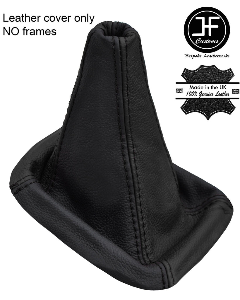 BLACK REAL LEATHER MANUAL GEAR GAITER FOR SUBARU FORESTER 2002-08 CUSTOM NEW