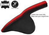 BLACK & RED TOP GRAIN LTHR HANDBRAKE GAITER FITS HONDA CIVIC TYPE R S 2006-11