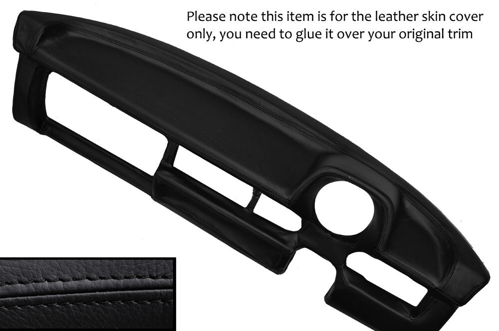 BLACK STITCH DASH DASHBOARD LEATHER COVER FITS VOLKSWAGEN BEETLE CLASSIC 1303