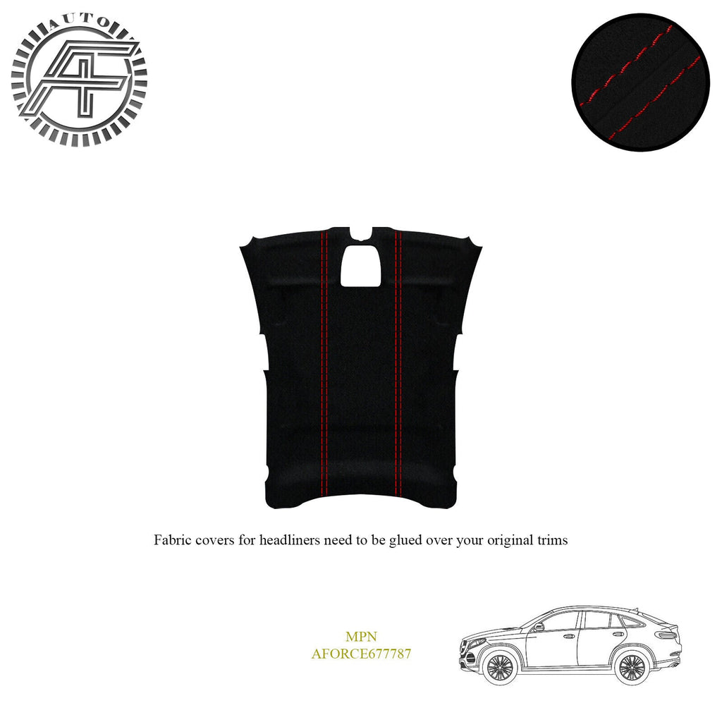 LUXE SUEDE HEADLINER COVER FITS MERCEDES GLC C253 5 DOOR COUPE 2015-2022