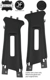 BLACK STITCH 2X UPPER B PILLAR LEATHER COVER FOR HONDA CIVIC MK10 X 17-21 4 DR