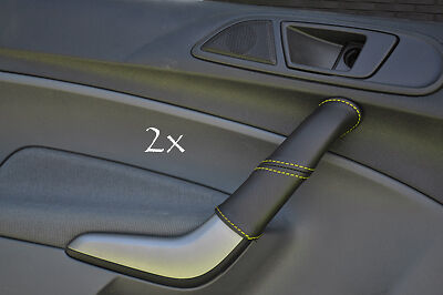FITS FORD FIESTA MK7 08+ 2X DOOR HANDLE COVERS yellow CUSTOM NEW MADE IN UK