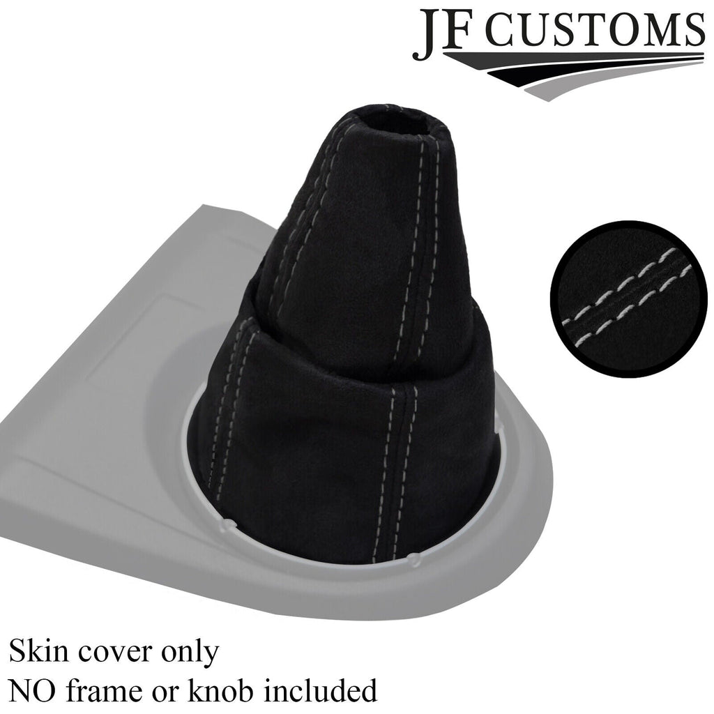 GREY STITCH FITS HONDA CIVIC TYPE R TYPE R FN2 2007-2012 GEAR GAITER PU SUEDE