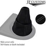 GREY STITCH FITS HONDA CIVIC TYPE R TYPE R FN2 2007-2012 GEAR GAITER PU SUEDE