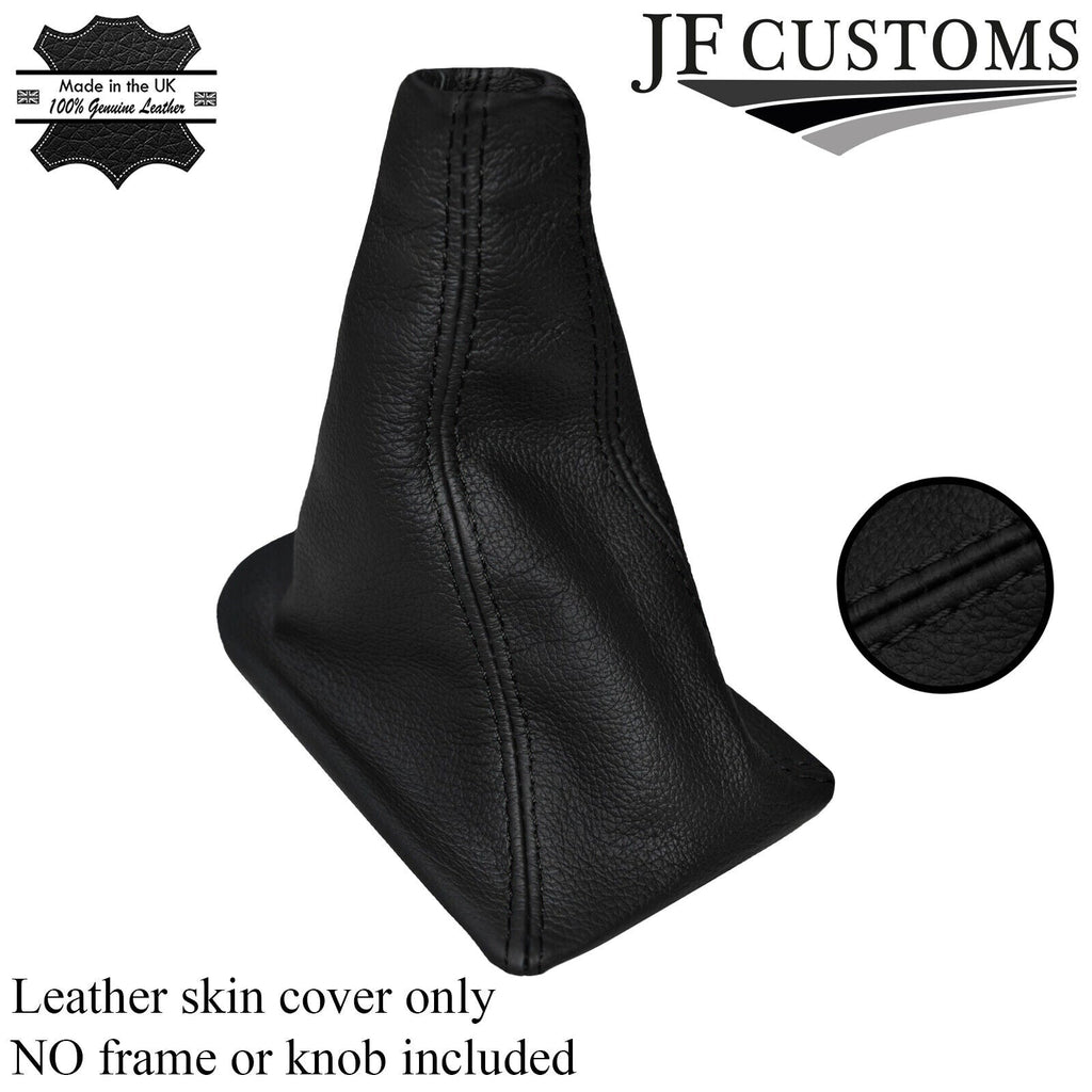 BLACK STITCH MANUAL LEATHER GEAR GAITER FITS LANDROVER DISCOVERY 4 2009-2014