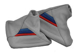 FITS BMW E30 E32 E34 E36 E46 Z3 E39 TRI STRIPES L GREY LEATHER CUSTOM NEW