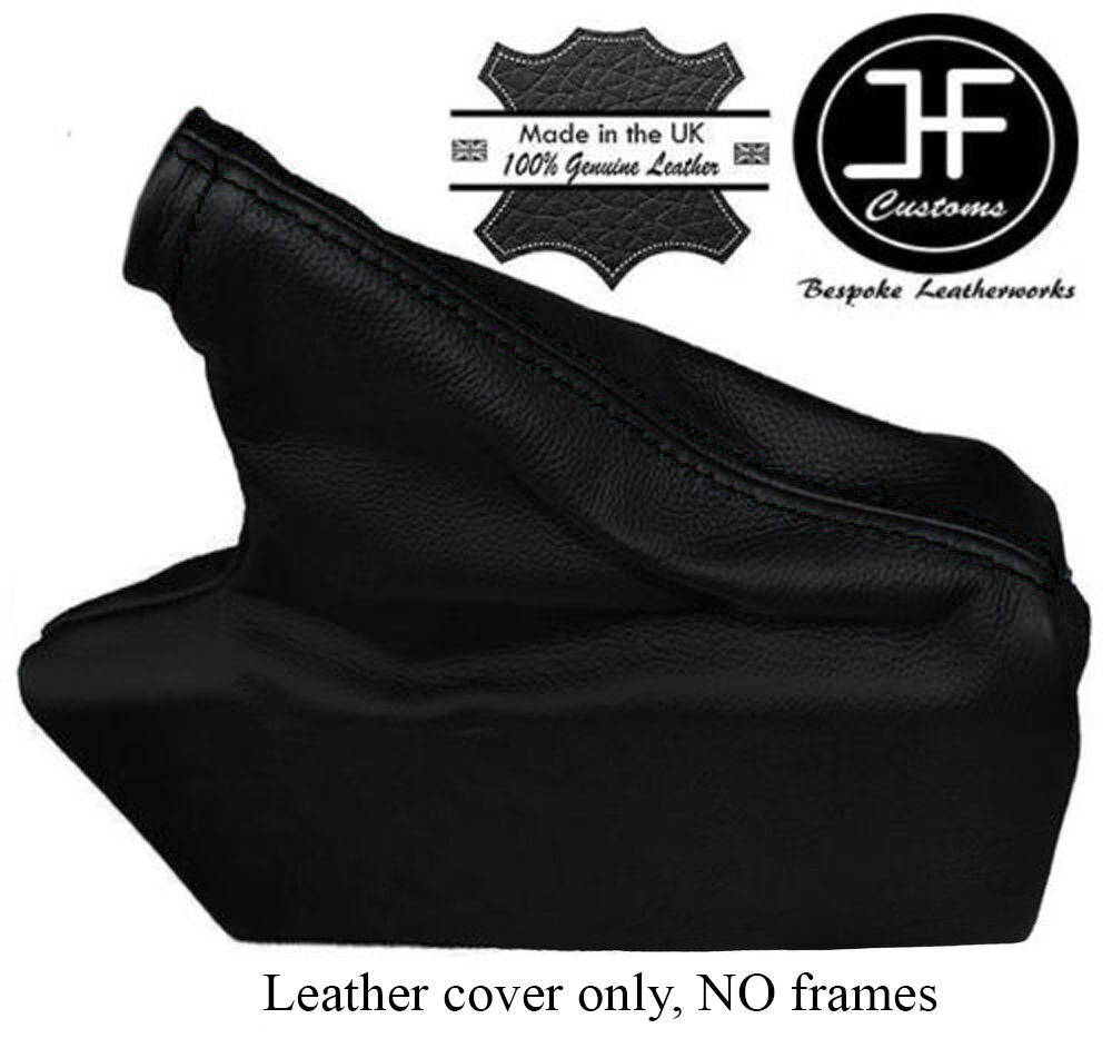 BLACK STITCH LEATHER SKIN HANDBRAKE GAITER BOOT FITS SUBARU XV 2012-2016