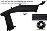 BLACK STICH 2X REAR UPPER QUARTER PANEL SKIN COVERS FITS NISSAN S14 200SX 94-99