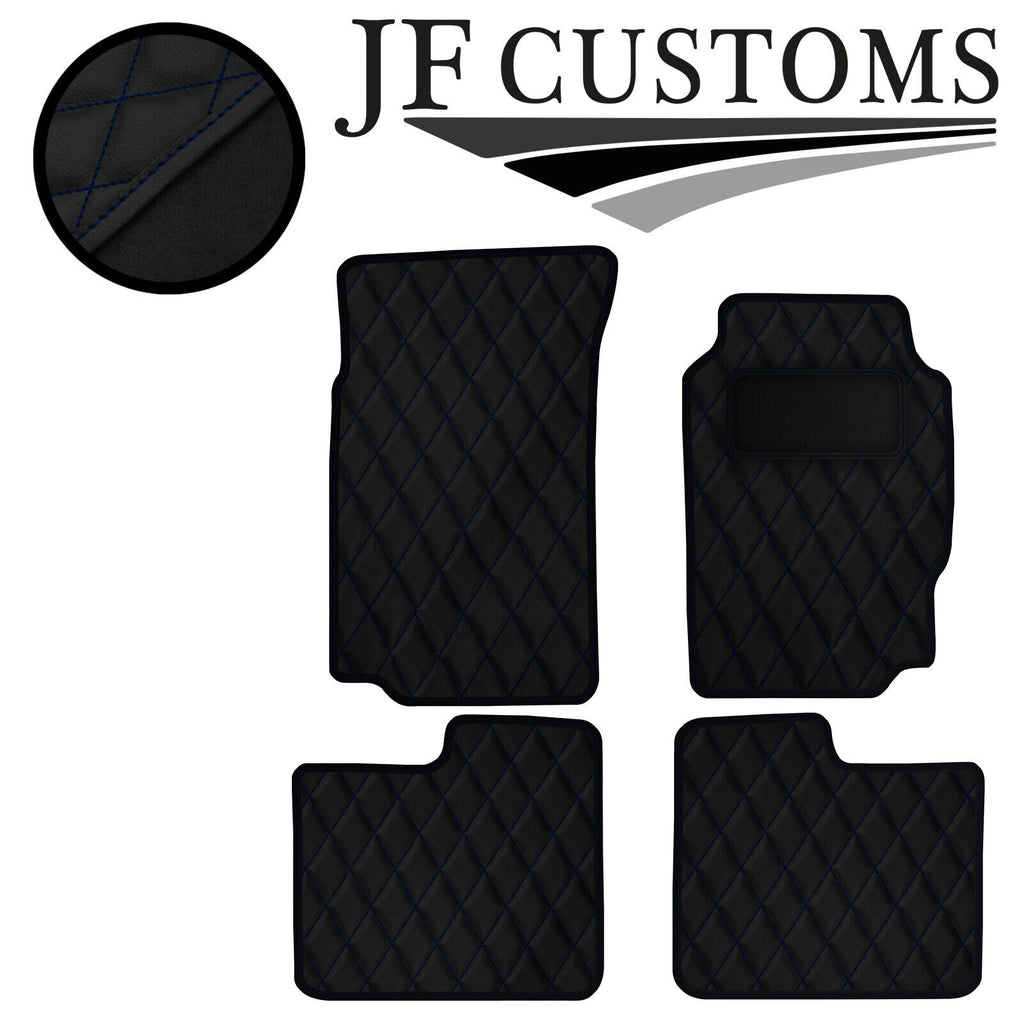 D BLUE DIAMOND STITCH VINYL 4X TAILORED FLOOR CARPETS FOR PEUGEOT 406  95-04 JF1