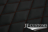 D BROWN DIAMOND STITCH VINYL 2X TAILORED FLOOR MAT CARPETS FOR DEFENDER 90 110