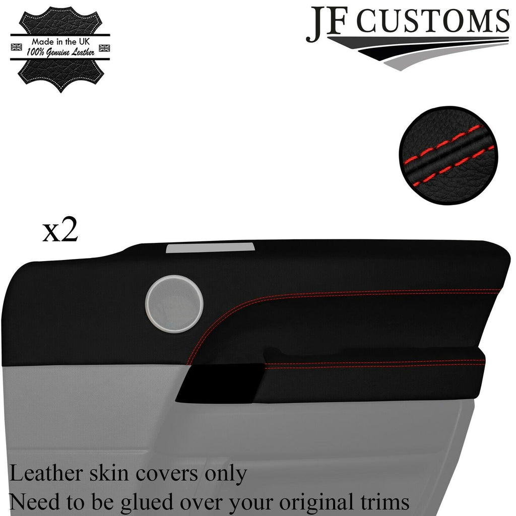 RED STITCH 2X FRONT DOOR CARD TRIM + ARMREST COVER FOR RANGE ROVER L494 13-21