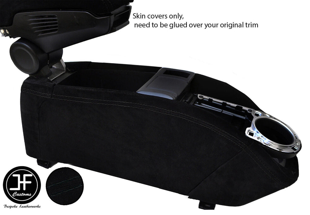 BLACK STITCH CENTRE CONSOLE TRIM REAL SUEDE COVER FOR BMW I3 2013-2019