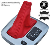 RED TOP GRAIN REAL LEATHER AUTO AUTOMATIC GEAR GAITER FOR VOLVO XC90 02-14