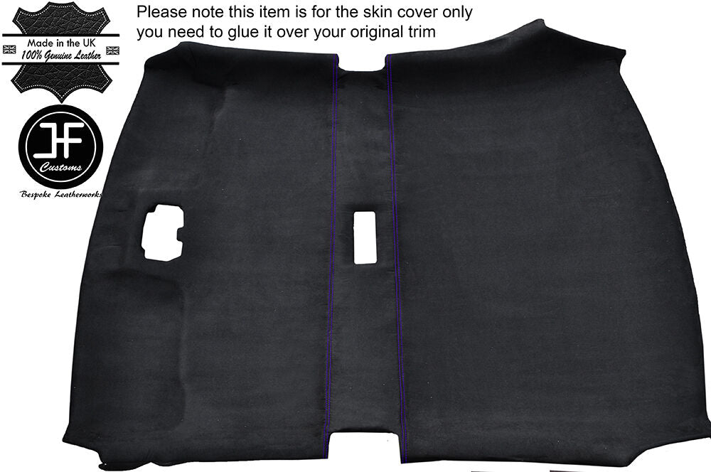 PURPLE STITCH ROOF HEADLINING LUXE SUEDE COVER FITS SUBARU IMPREZA WRX STI 02-07