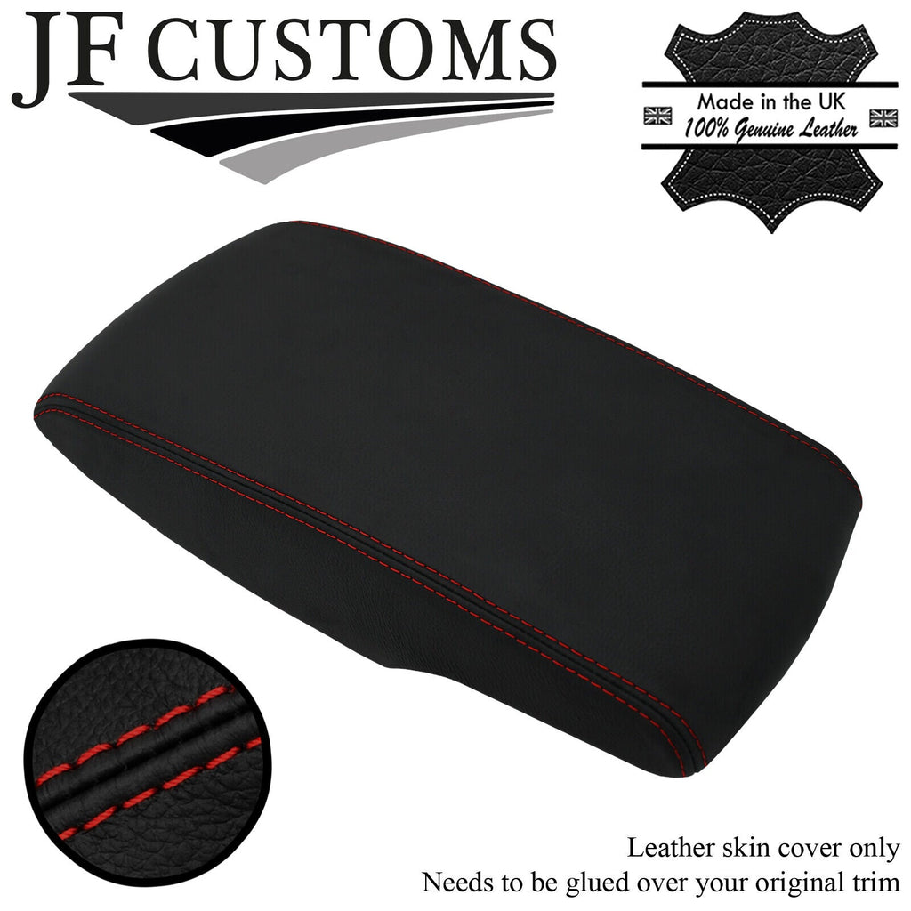 D RED STITCH TOP-GRAIN LEATHER ARMREST COVER FOR TOYOTA CAMRY 07-11 CUSTOM NEW