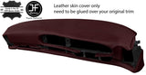 BURGUNDY LEATHER OVAL DASH DASHBOARD COVER FOR PORSCHE 944 968 86-95 STYLE 2