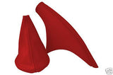 FITS CITROEN PICASSO GEAR&HANDBRAKE GAITER LEATHER RED CUSTOM NEW MADE IN UK