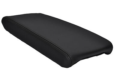 FITS JAGUAR XJS BLACK LEATHER black stitch ARMREST COVER CUSTOM NEW MADE IN UK