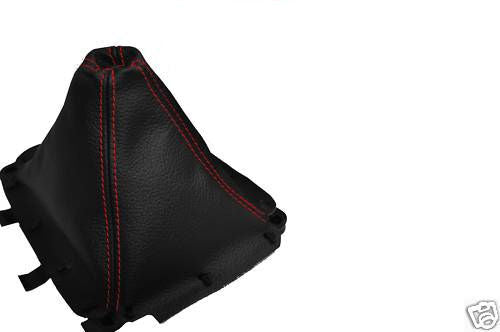 FITS MAZDA MX5 MIATA LEATHER GEAR STICK GATOR GAITOR GAITER 01-04 REDSTITCHING