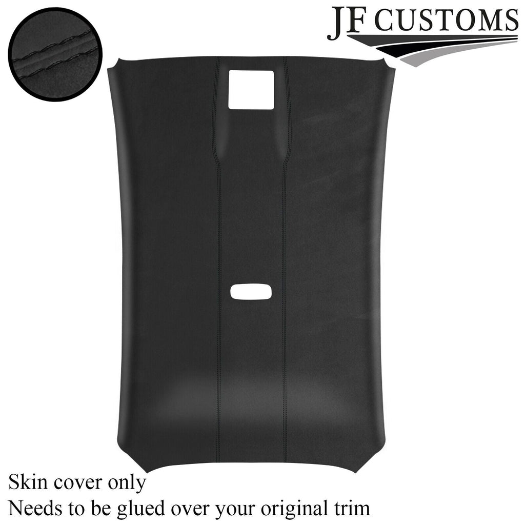 BLACK STITCH D GREY LUXE SUEDE HEADLINER COVER FITS FORD FIESTA MK7 13-17