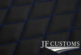 BLUE DIAMOND STITCH VINYL 4X TAILORED FLOOR MAT CARPETS FOR BMW F22 F23 14-20