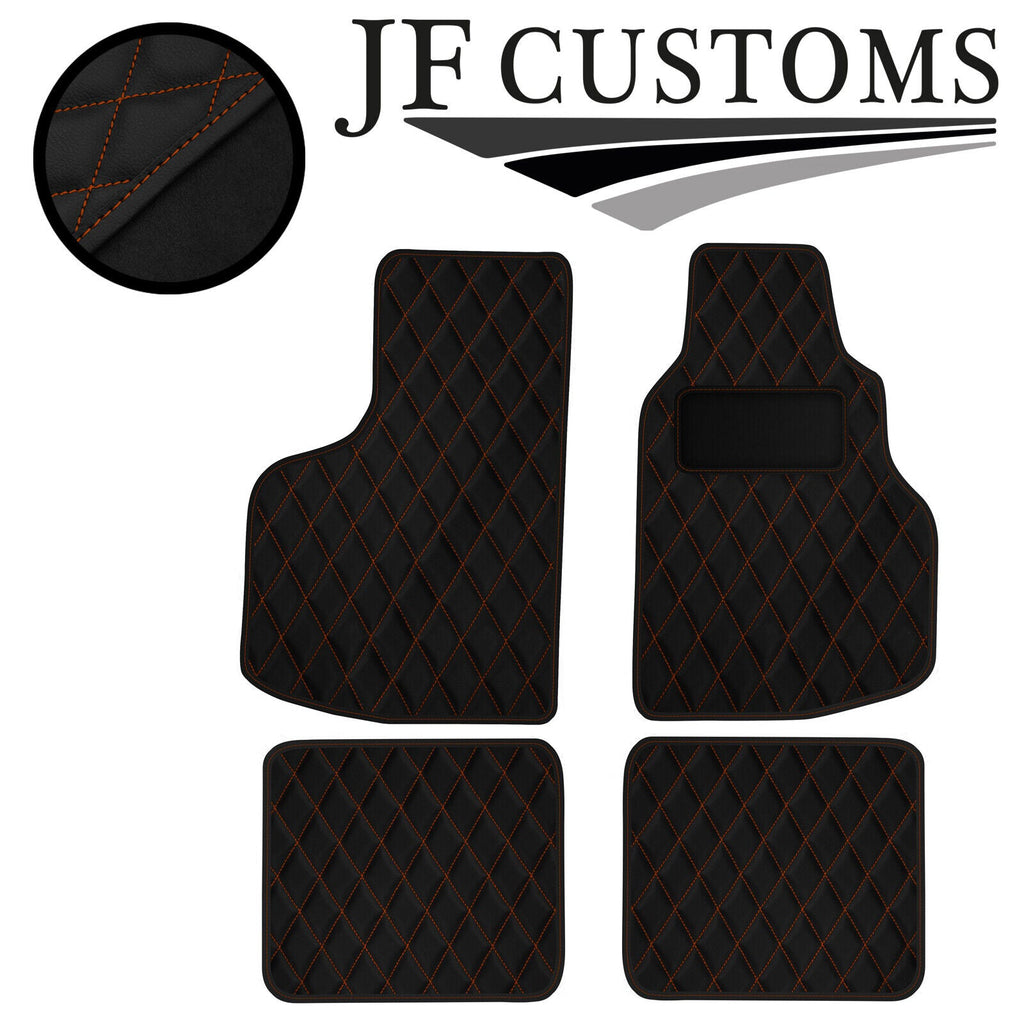 BROWN DIAMOND VINYL 4XTAILORED FLOOR CARPET FOR VW GOLF MK1 CONVERTIBLE JF1