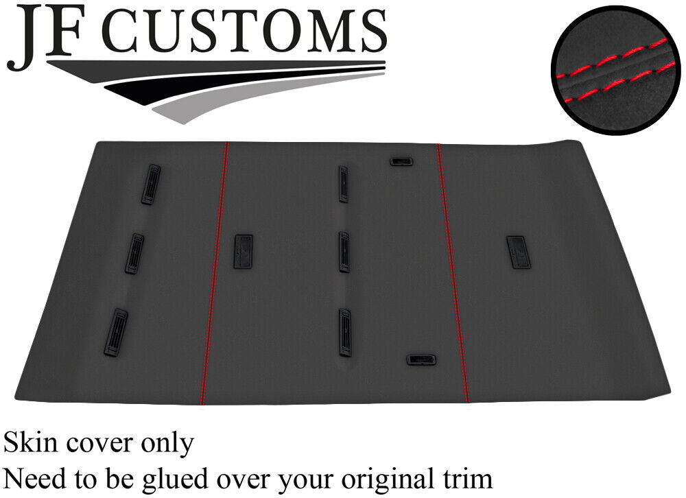 RED STITCH REAR ROOF LINER HEADLINING D GREY LUXE COVER FOR VW T4 TRANSPORTER