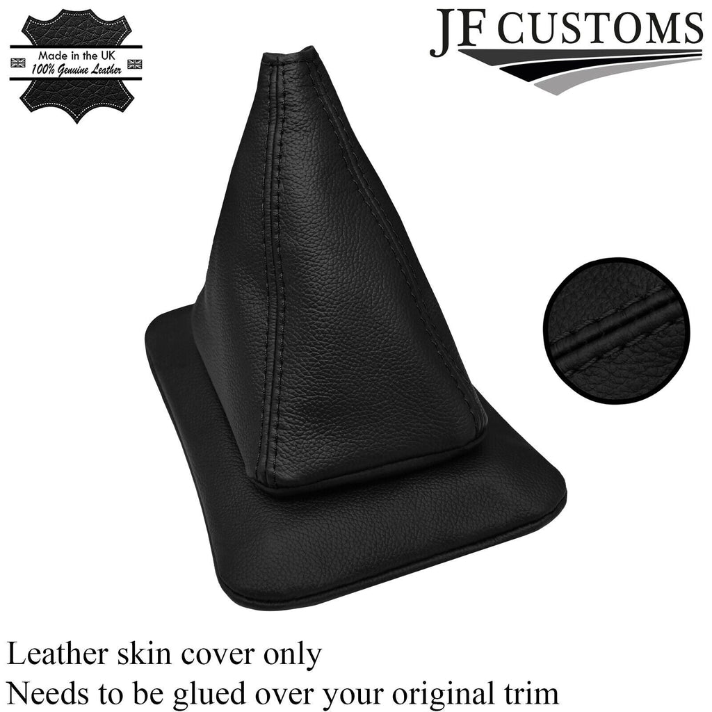 BLACK STITCH LEATHER RUBBER GEAR GAITER COVER FITS MITSUBISHI STARION 82-89