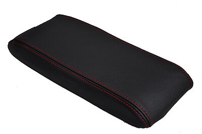 FITS MITSUBISHI EVO 1 2 3 ARMREST LID COVER red stitch CUSTOM NEW MADE IN UK