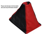 BLACK RED LEATHER SKIN GEAR GAITER FITS HONDA CIVIC EG6 EG9 EJ1 1992-1995