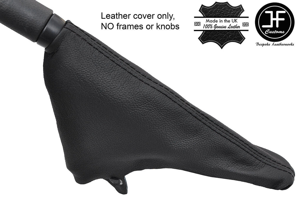 BLACK STITCH TOP GRAIN LEATHER HANDBRAKE GAITER FITS BMW MINI R50 R52 R53 01-06