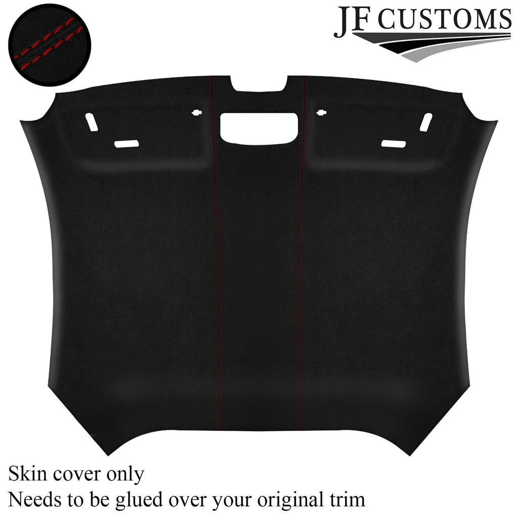 DARK RED STITCH SUEDE HEADLINER COVER FITS AUDI TT MK3 15-19 CUSTOM NEW