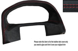 RED STITCHING SPEEDO SURROUND LEATHER COVER FITS RANGE ROVER P38 94-02 STYLE 2