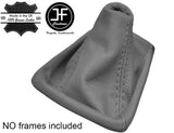 GREY GENUINE LEATHER MANUAL GEAR GAITER FITS AUDI A4 B6 2001-2004 CUSTOM NEW