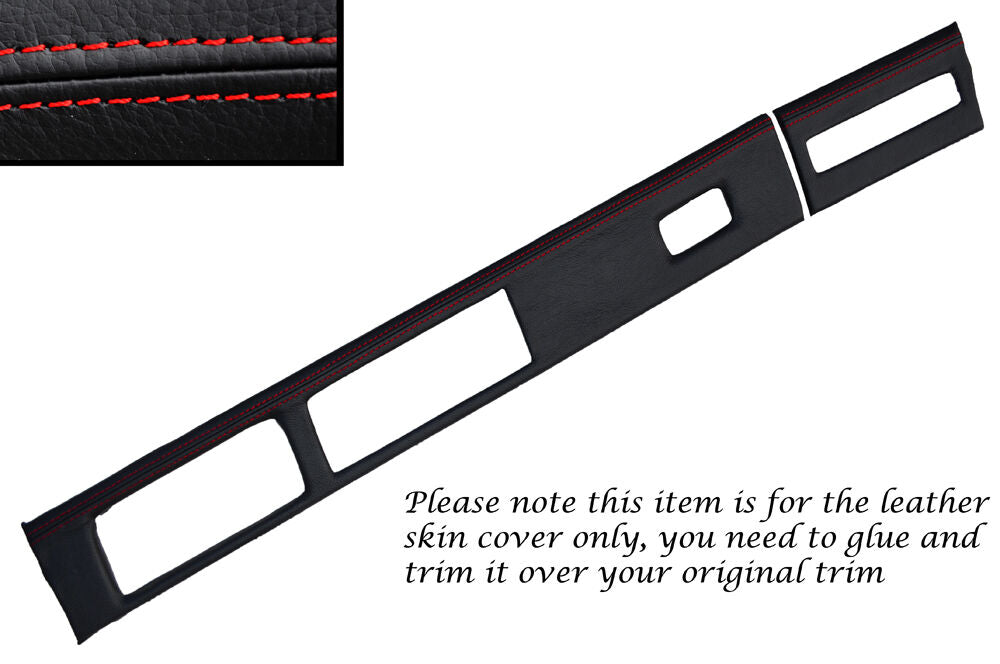 RED STITCHING DASH SURROUND SKIN COVER FITS VAUXHALL OPEL VX220 SPEEDSTER 00-06