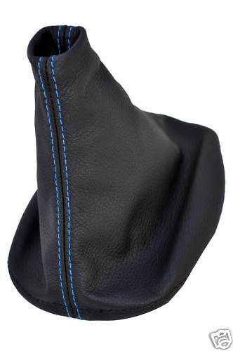 LEATHER GEAR GAITER BLUE STITCHING FITS VW GOLF 4 Mk4 98-03 CUSTOM NEW