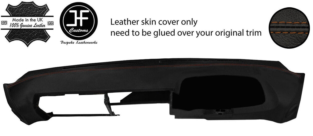 BROWN STITCH DASH DASHBOARD REAL LEATHER COVERS FITS PORSCHE 928 78-95 STYLE 2