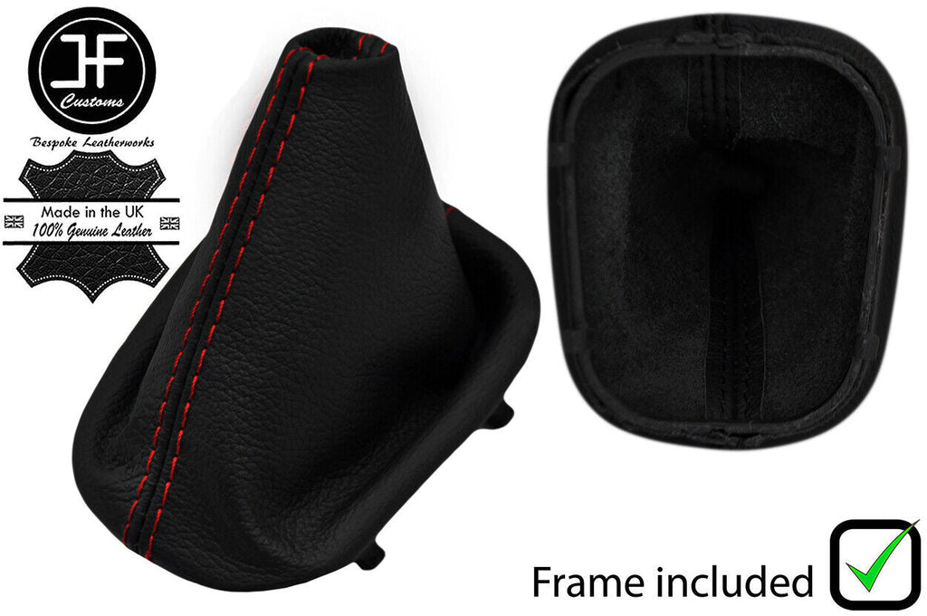 RED STITCH LEATHER MANUAL GEAR+PLASTIC FRAME FOR BMW 3 SERIES E21 75-84