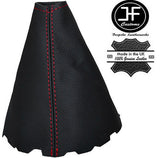 RED STITCHING REAL LEATHER GEAR GAITER FITS CHEVROLET SPARK 2010-2015 CUSTOM NEW