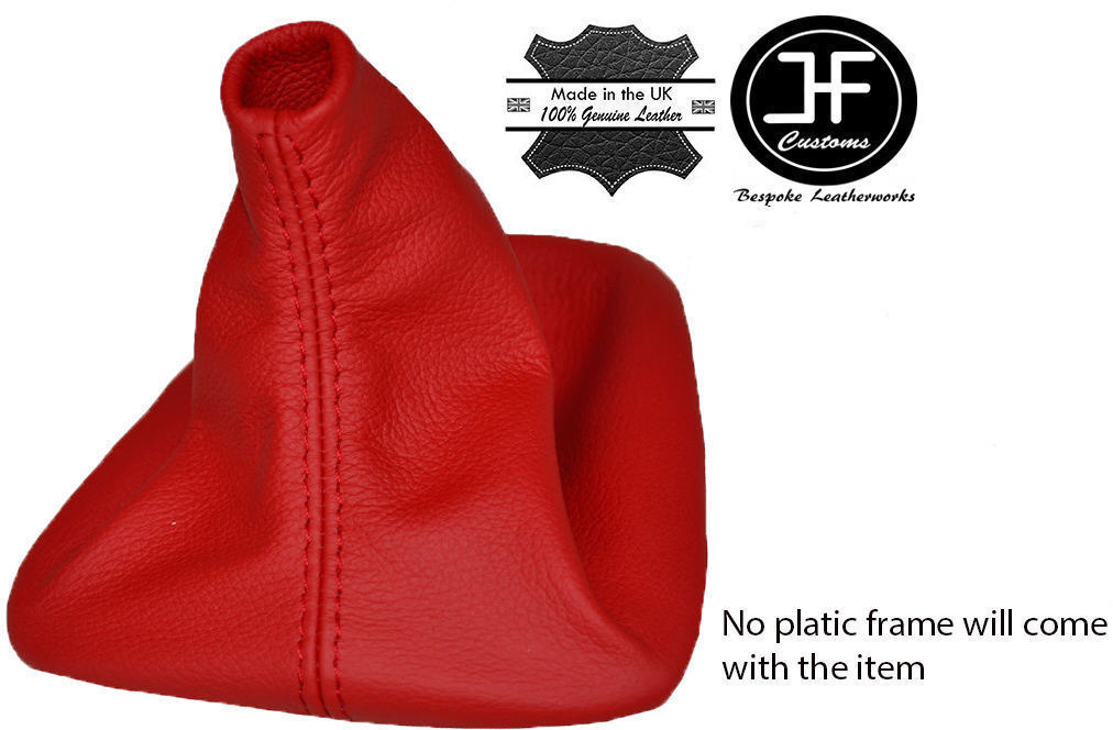 RED REAL LEATHER MANUAL GEAR GAITER FITS BMW 3 SERIES E21 1975-1984 CUSTOM NEW