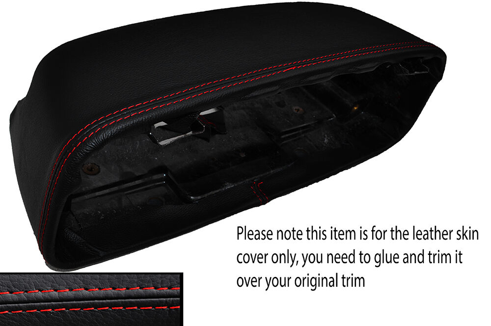 RED STITCH SPEEDO DASH MOUNT TRIM LEATHER SKIN COVER FITS ROVER P5 P5B COUPE