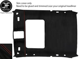 RED STITCH SUNROOF ROOF HEADLINING LUXE SUEDE COVER FOR BMW 3 E36 92-98 COUPE